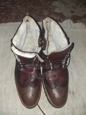 Brown Leather Lace Up Ankle Boots