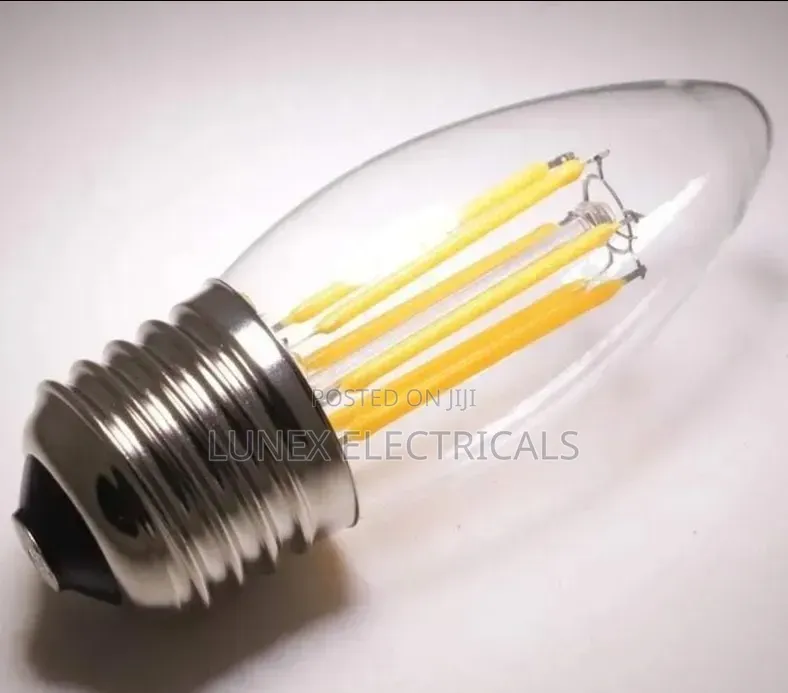 LED Filament Candle Bulb E27 Warm White Edison Chandelier Bulb