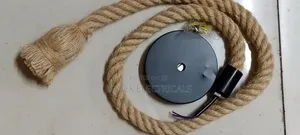 E27 LED Hanging Lamp Hemp Rope Pendant Light