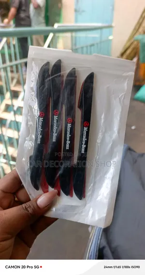 4pc Mercedes Benz Door Anticollision Antiscratch Edge Protector Strips