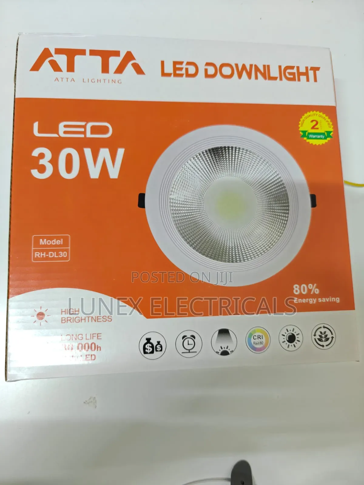 Atta 30w Led Downlight Round Recessed Cob Rh-Dl30