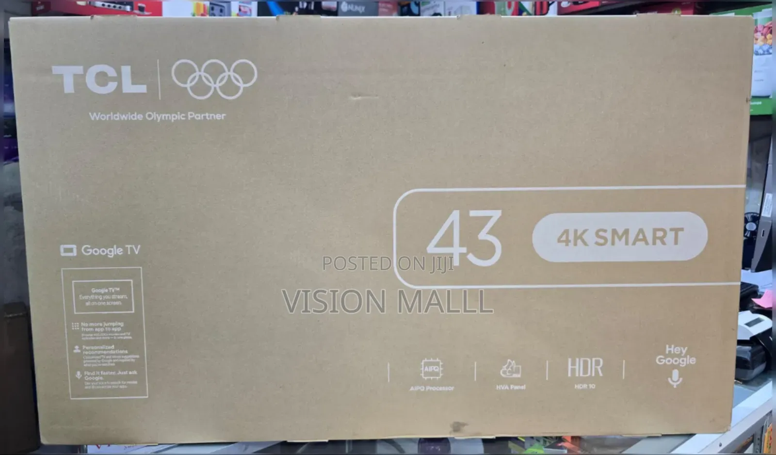 TCL 43′′ 43v6d Google 4k HDR TV