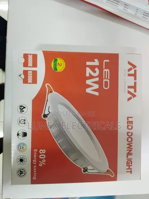 ATTA 12W LED Downlight Round Recessed 6500K White