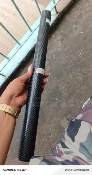 1/2 MTR 3D Carbon Fiber Vinyl Wrap Self Adhesive PVC Film