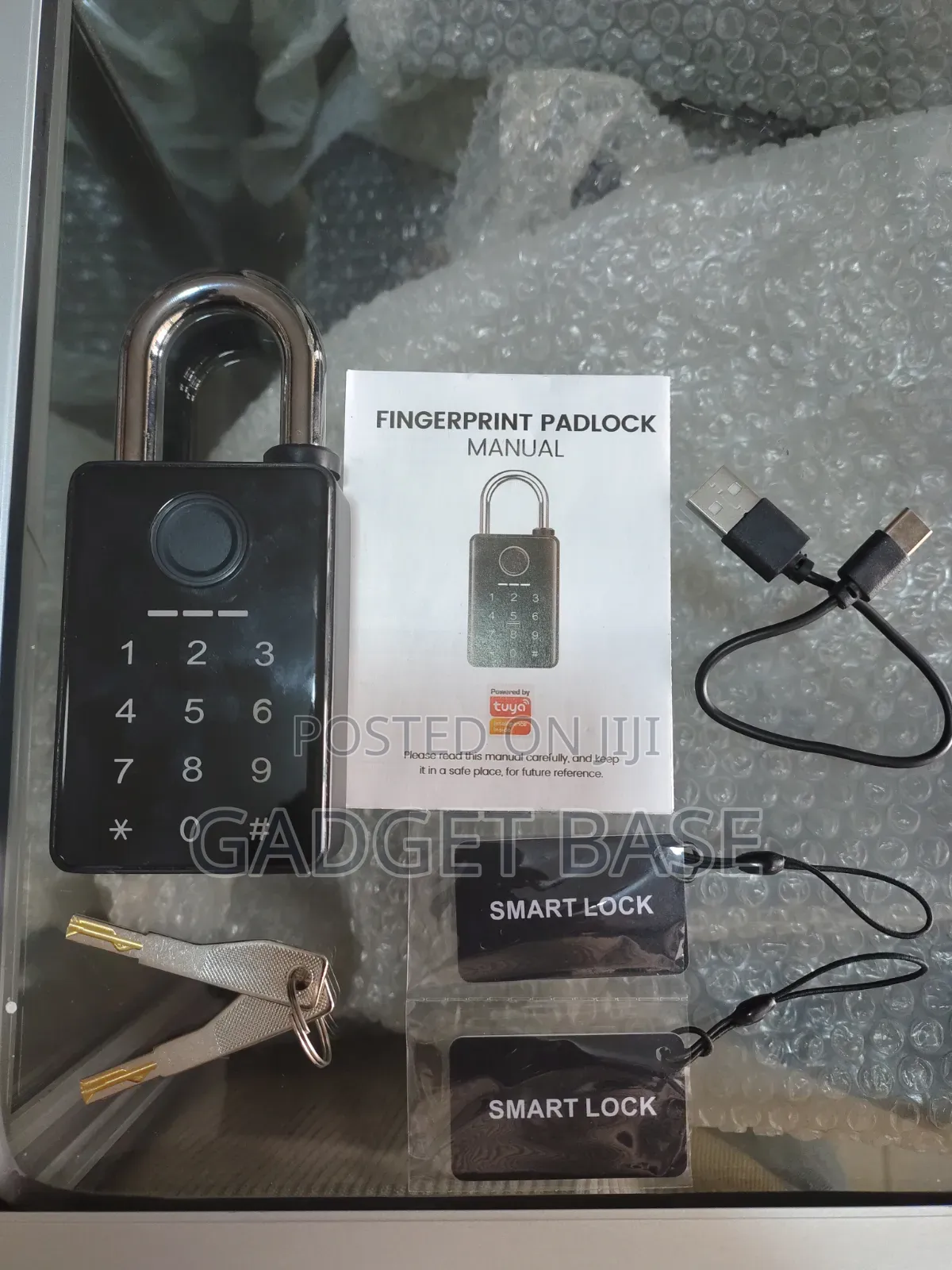 Smart Fingerprint Padlock With Keypad – Keyless Security Lock
