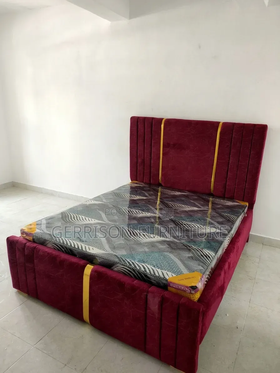 Brand New 5by6 Luxury Maroon Bed