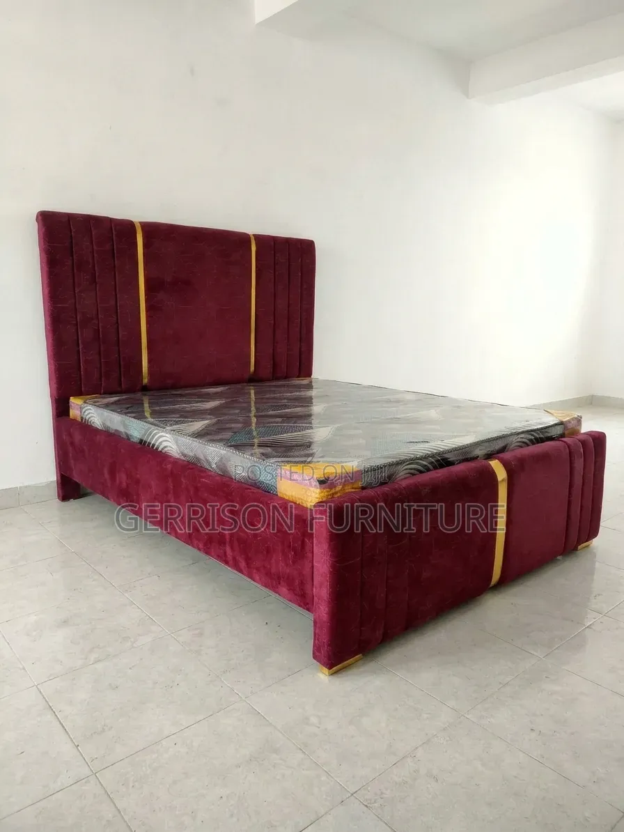 Brand New 5by6 Luxury Maroon Bed