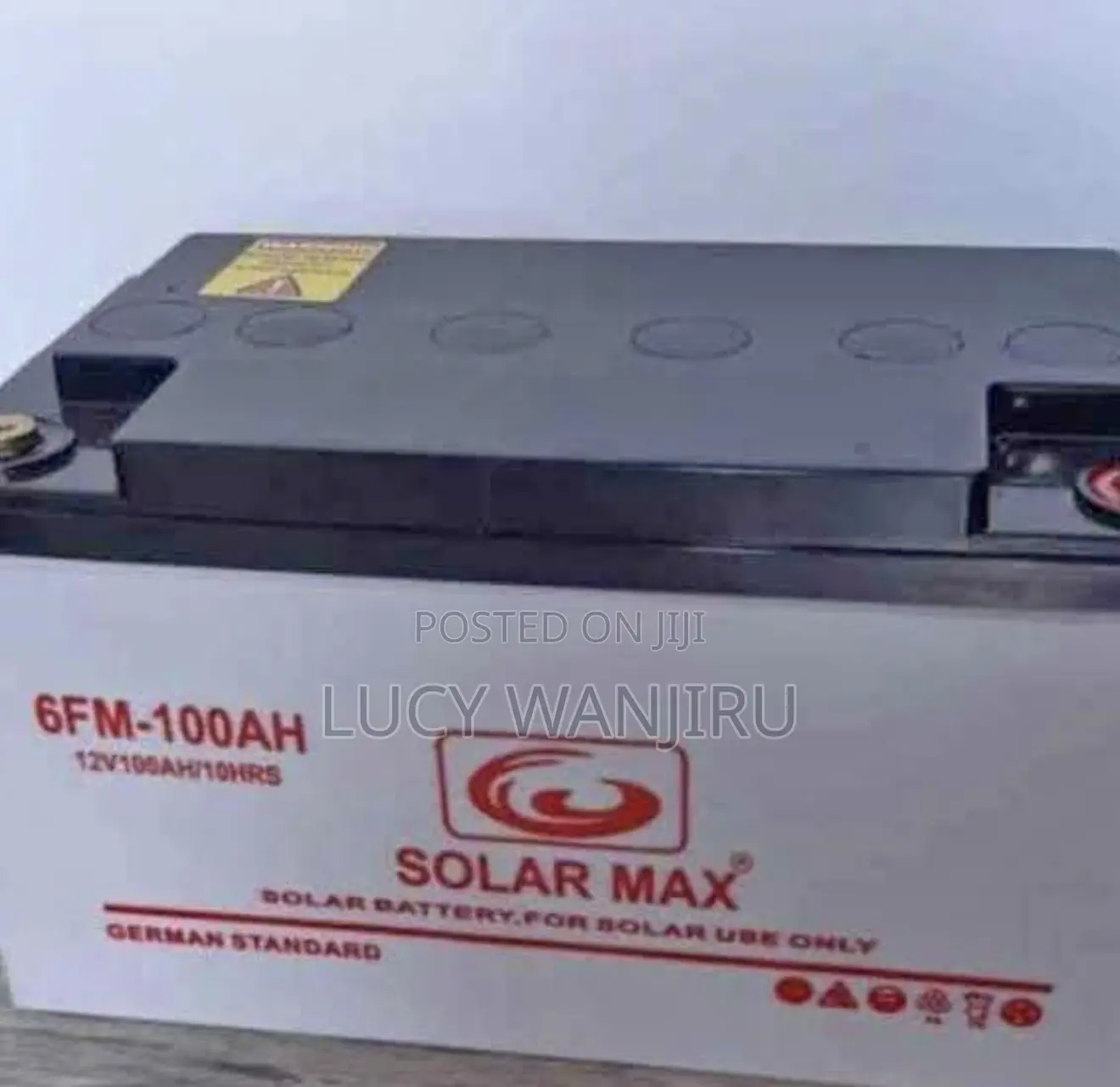 Solar Max 100ah Battery / Dry Cell Battery 100ah Solar Max