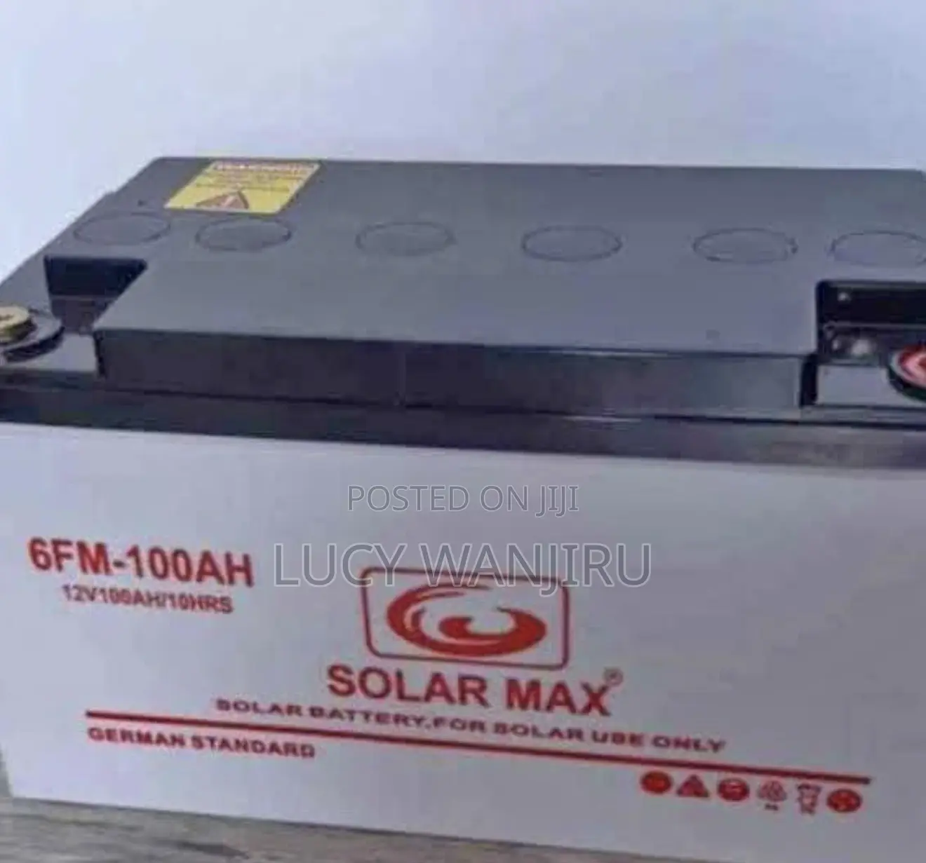 Solar Max 100ah Battery / Dry Cell Battery 100ah Solar Max