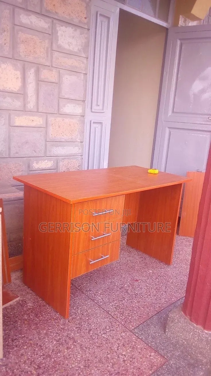 Modern Wooden Office Desk With 3 Storage Drawers | Study Table