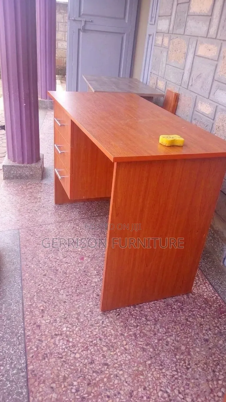 Modern Wooden Office Desk With 3 Storage Drawers | Study Table