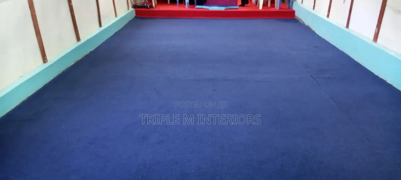 Soft Finish 4mm Red & Blue Delta Church Carpet