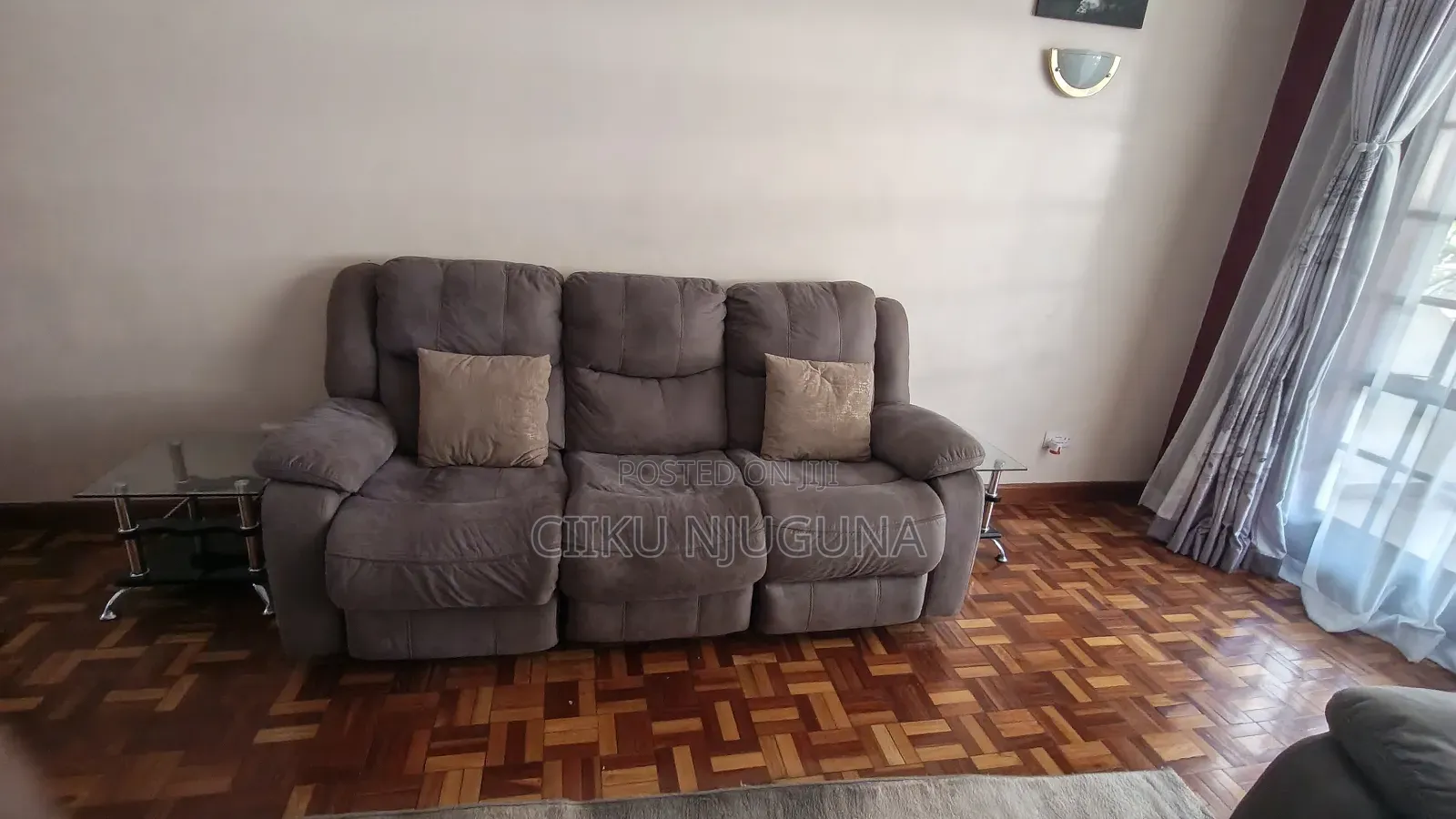 6 Seater Grey Recliner Couch for Sale