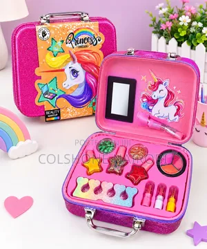 Princess Unicorn Kids’ Beauty Makeup Set in Glitter Carry Case