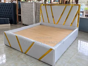 Brand New, Luxury 5x6 White Bed Frame
