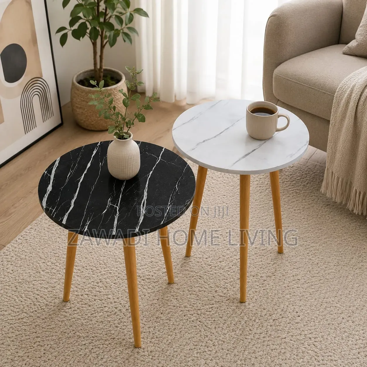 Marble Nordic Side Table