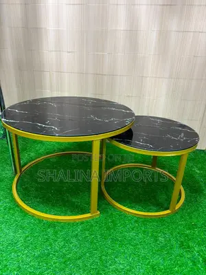 Glass Marble Nesting Coffee Table