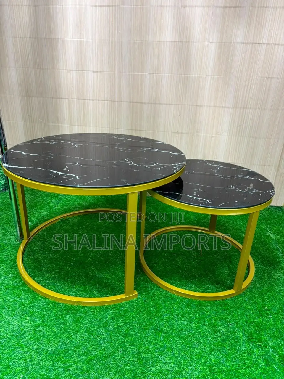 Glass Marble Nesting Coffee Table