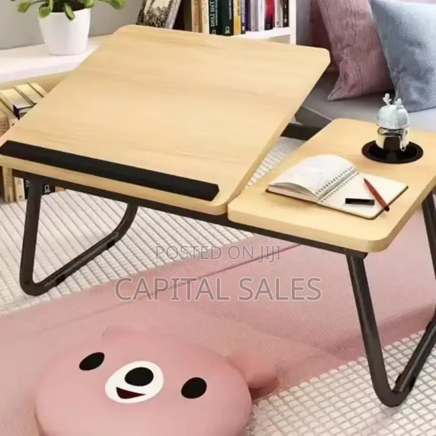 Adjustable Tilting Laptop Folding Table Stand Desk Bed Table