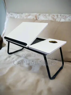 Adjustable Tilting Laptop Folding Table Stand Desk Bed Table