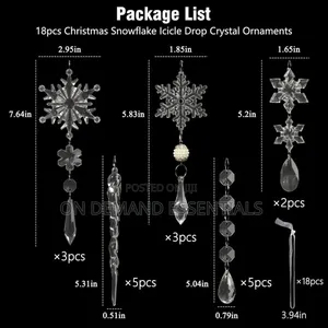 Transparent Christmas Tree Ornaments/ Pendants