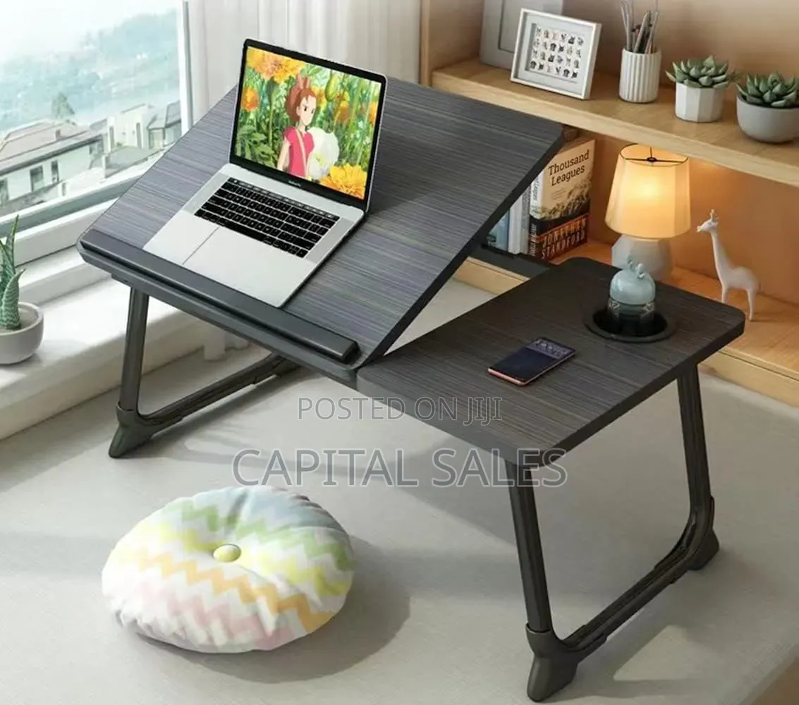 Adjustable Tilting Laptop Folding Table Stand Desk Bed Table