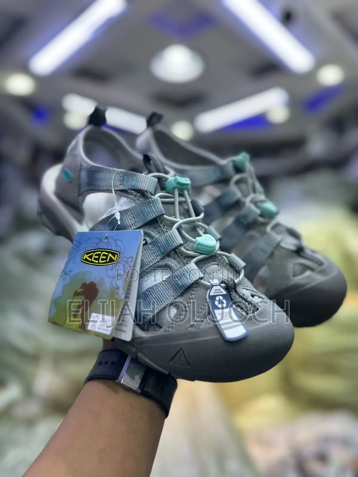 KEEN Open “ Grey Blue “ Quality Leather Size 39-45