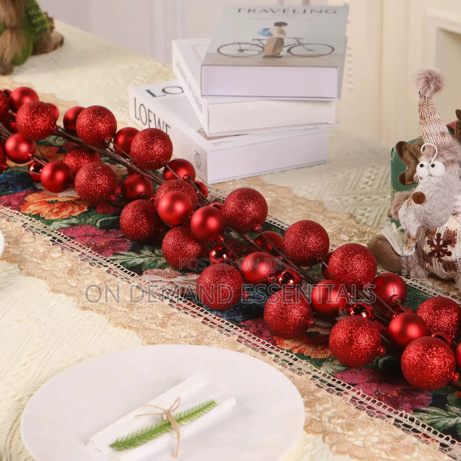 Artificial Berry Garland – Christmas Décor