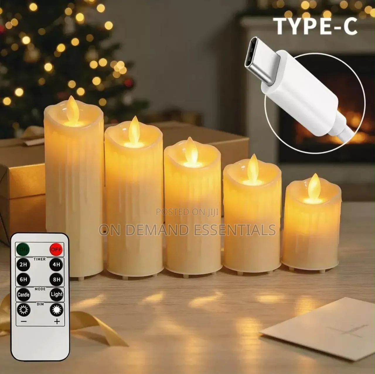 5 PCS Set Dripping Wax Led Candles