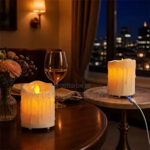 5 PCS Set Dripping Wax Led Candles