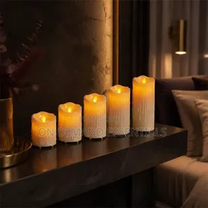 5 PCS Set Dripping Wax Led Candles