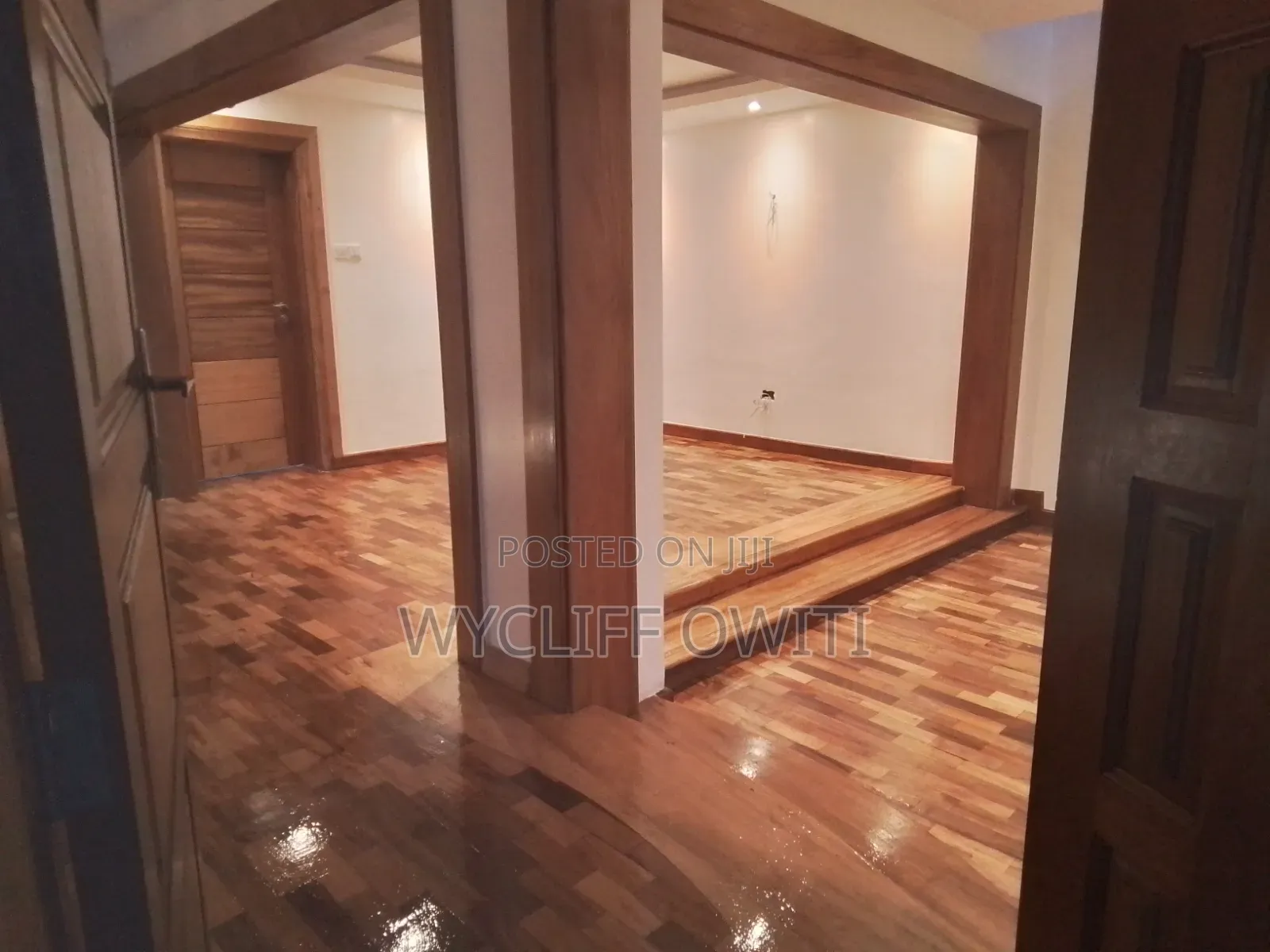 Kitchen Cabinets ,Stairs,wooden Floor and Waldrops