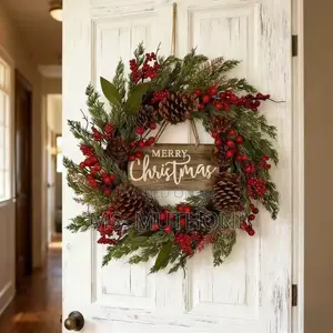 Premium Christmas Door Wreath – 50cm
