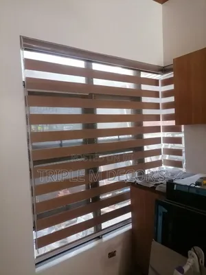 Zebra Roller Blinds for Kitchen & Living Room Windows