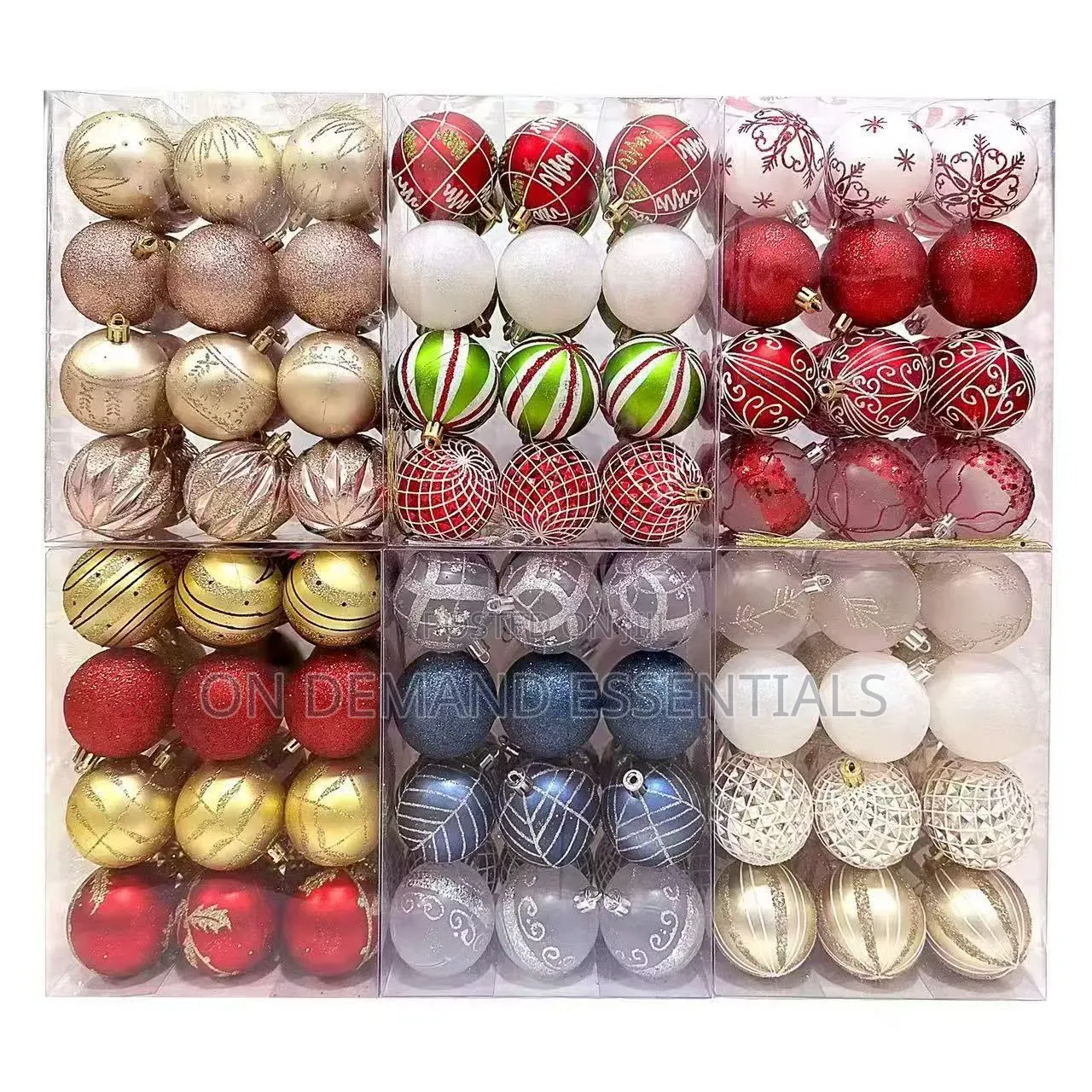 Premium Christmas Baubles Set
24 PCS -6cm