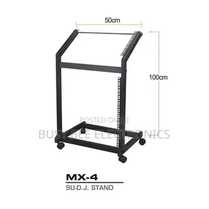 9U DJ Mixer Stand Rack Mount Stage Cart