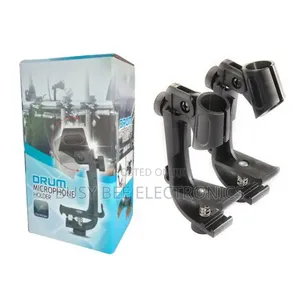 Drum Mic Holder Adjustable Clip on Drum 2pcs