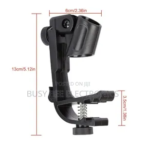 Drum Mic Holder Adjustable Clip on Drum 2pcs