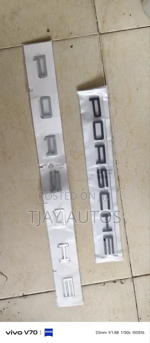 Genuine Porsche "PORSCHE" Chrome Emblem Rear Bumper