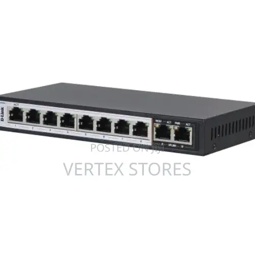 D-Link 10-Port Long Range PoE Switch-Des-F1010p-E/B