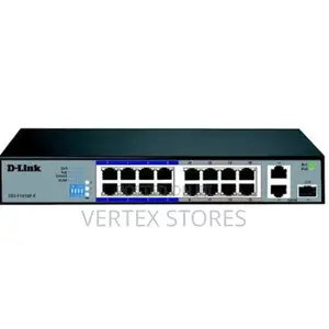 D-Link 16-Port Gigabit PoE+ Switch- DGS-F1016P