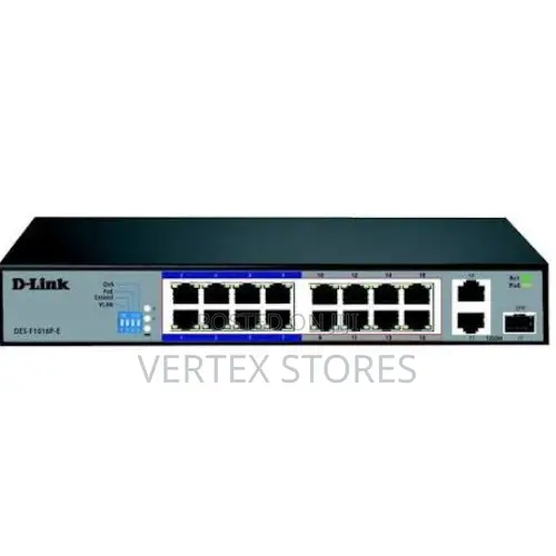 D-Link 16-Port Gigabit PoE+ Switch- DGS-F1016P