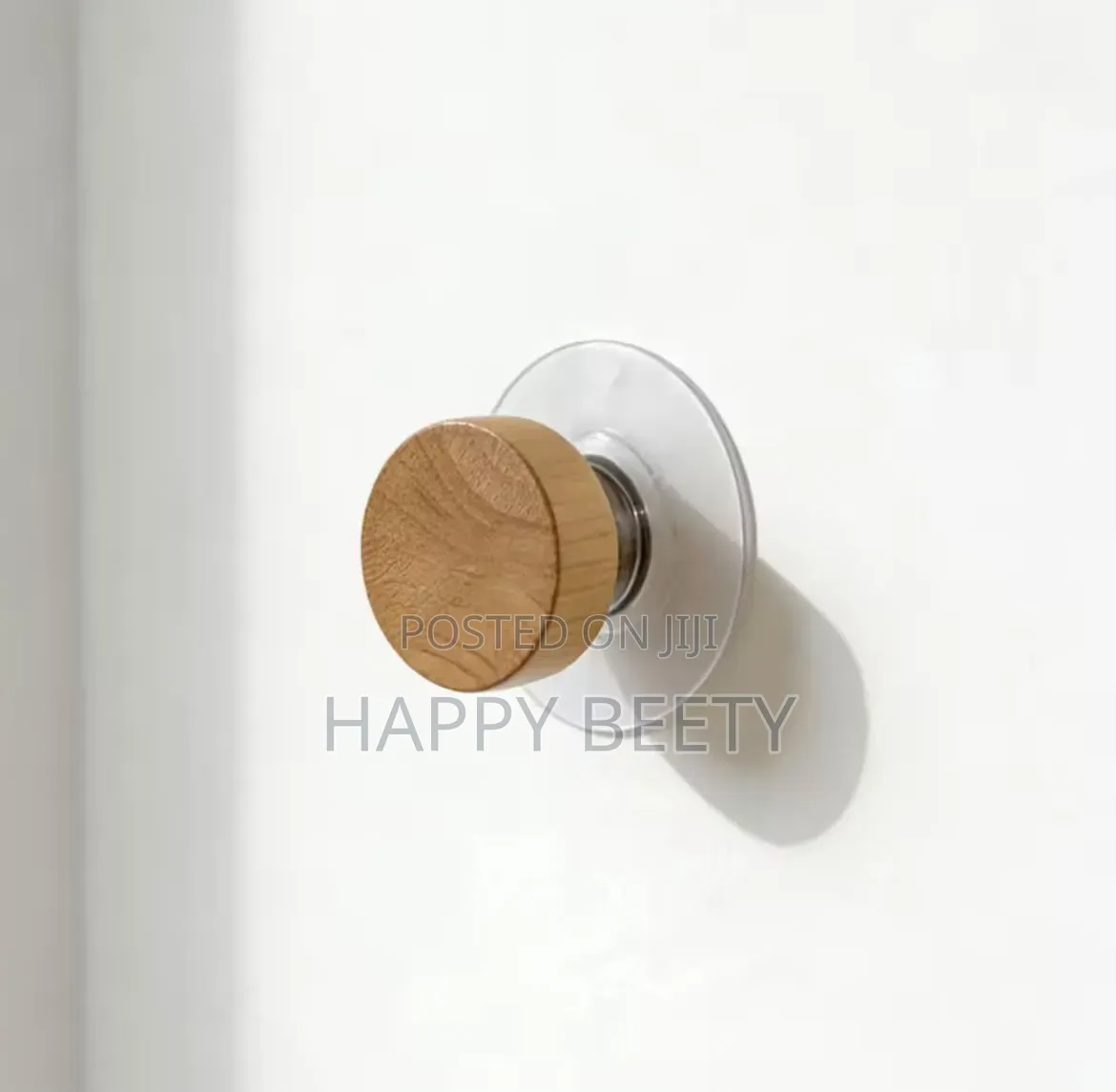 6Pcs Self-Adhesive Wooden Wall Hooks