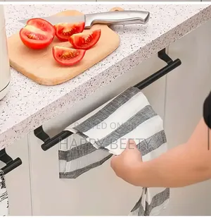 1pcStainless Steel Kitchen Cabinet Door Storage Rack