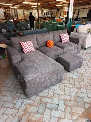 A Textured Dark Brown L ~ Seat
