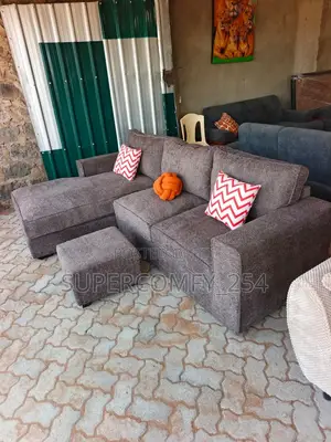 A Textured Dark Brown L ~ Seat
