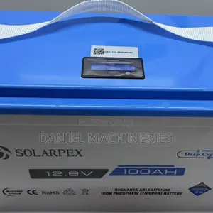 Solarpex Rechargeable Lithium Iron Phosphate LiFePo4 Battery 100ah