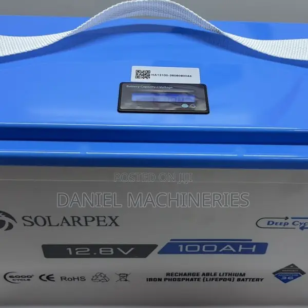 Solarpex Rechargeable Lithium Iron Phosphate LiFePo4 Battery 100ah