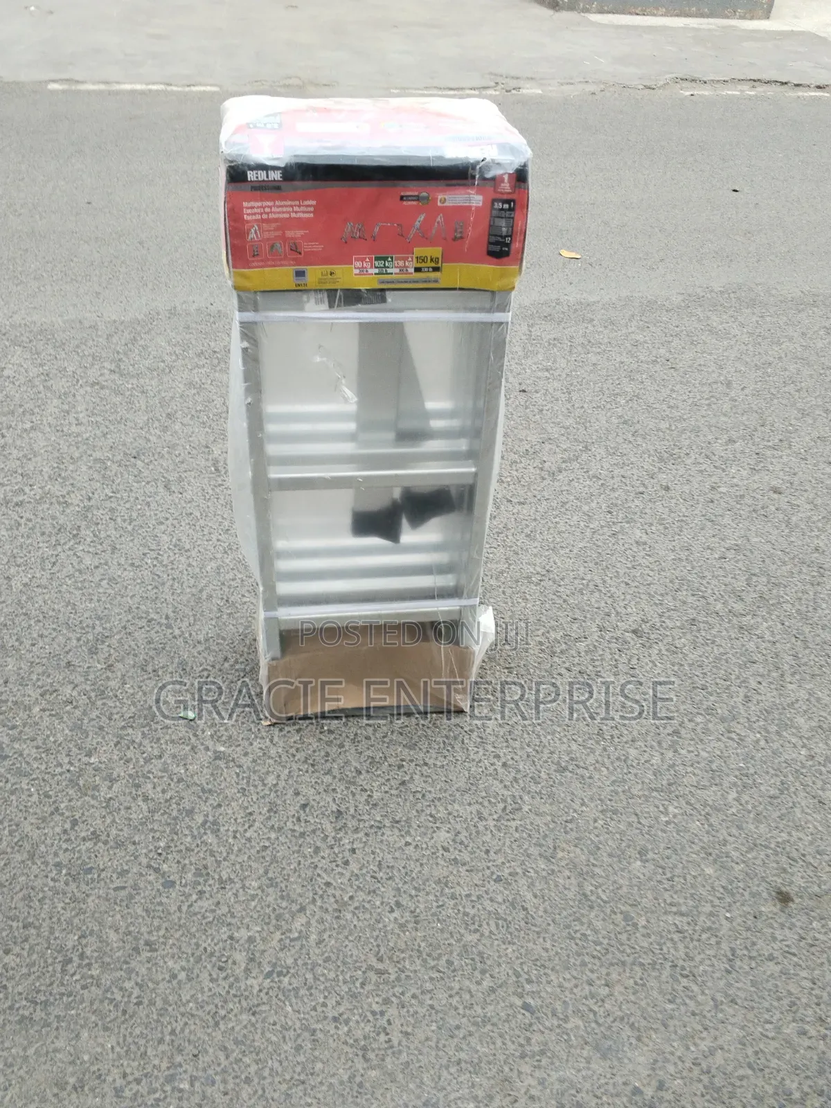 Multipurpose Ngazi, Aluminum Foldable Ladder