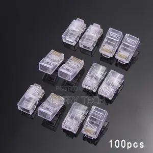 100pcs RJ45 CAT5 Cat5e Connector
